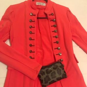 Neon pink military style jacket/blazer